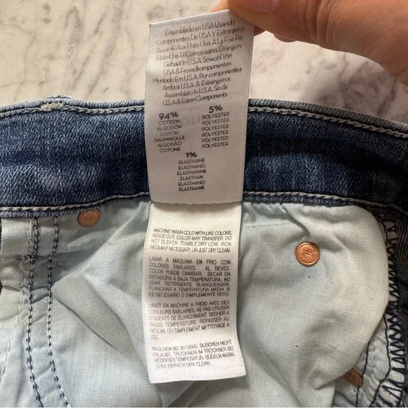 MOTHER The Mid Rise Dazzler Ankle Jeans in We The Animals Size 27 - Picture 5 of 12